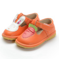 Orange Mädchen Baby Schuhe Kaninchen Karotte T Strap Schuh